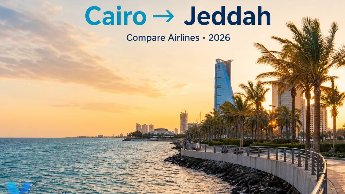 القاهرة → جدة 2026: مصر للطيران أم السعودية أم flynas؟