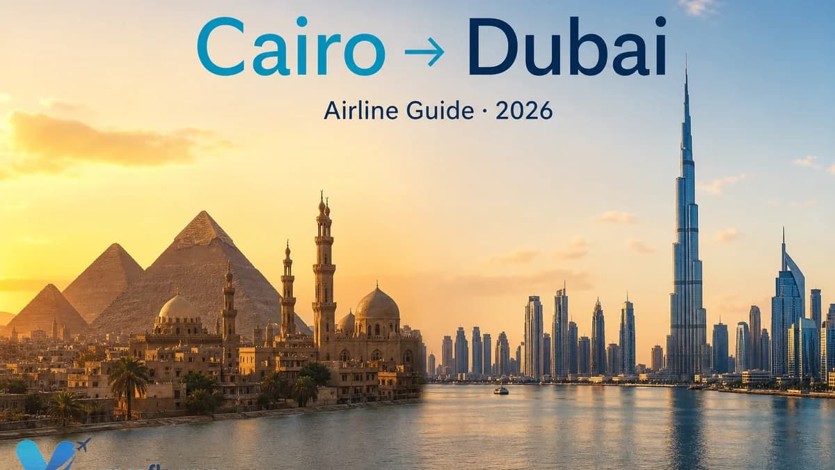 Каир → Дубай 2026: EgyptAir, Emirates, flydubai или Air Arabia?